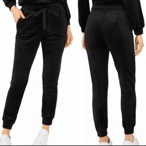 House of Harlow 1960 Black Velour Jogger Pants